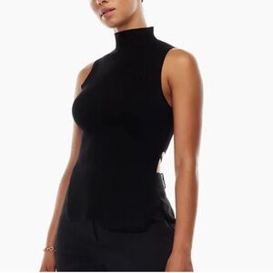 Babaton Sculpt Knit Tie Back Top